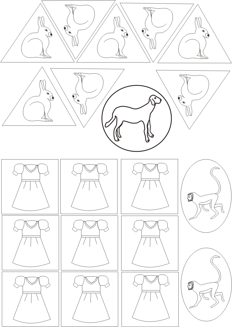 Jocul multimilor. Printează, colorează, &icirc;nfoliază, decupează. Jetoane matematice.