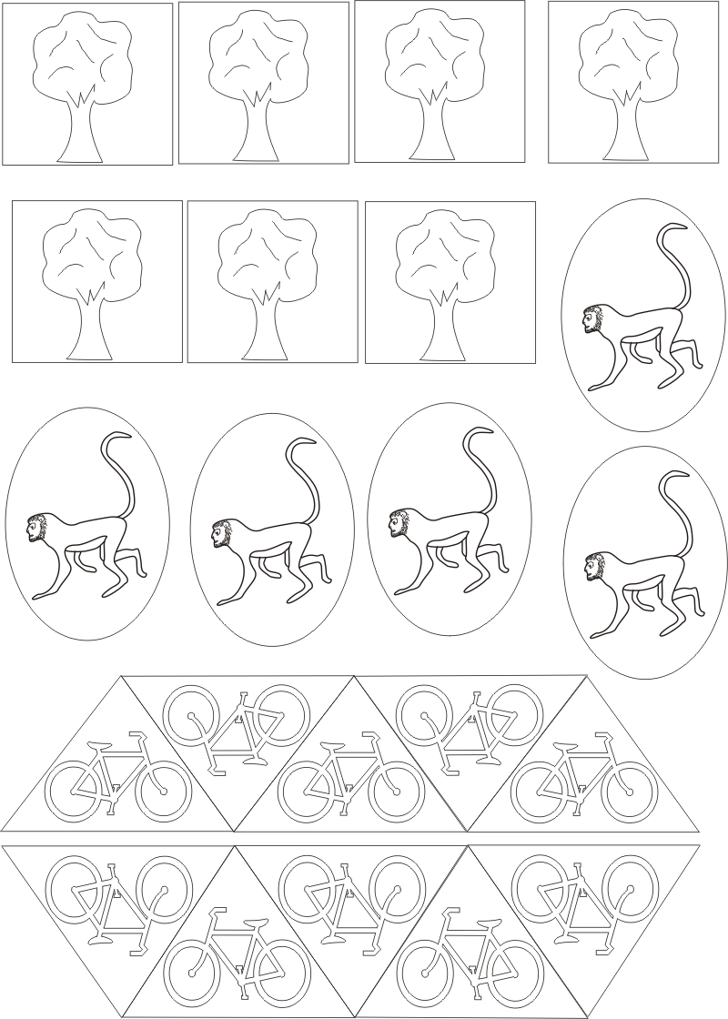 Jocul multimilor. Printează, colorează, &icirc;nfoliază, decupează. Jetoane matematice.