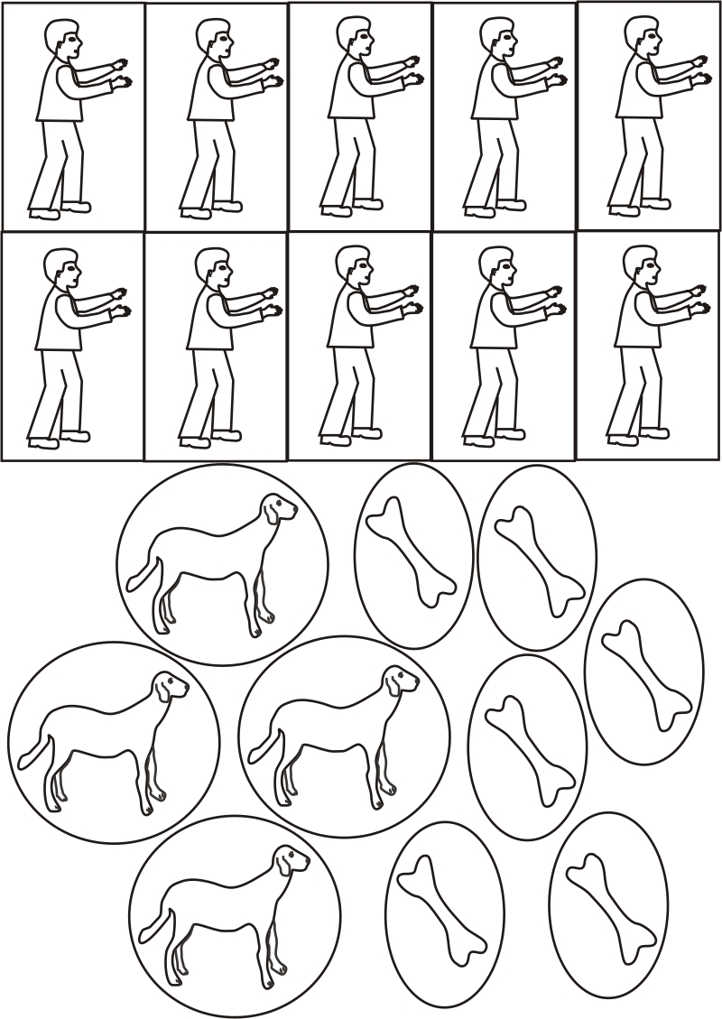 Jocul multimilor. Printează, colorează, &icirc;nfoliază, decupează. Jetoane matematice.