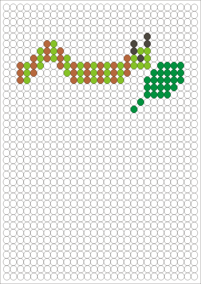 Omida mananca o frunza. Coloreaza o omida din cercuri!