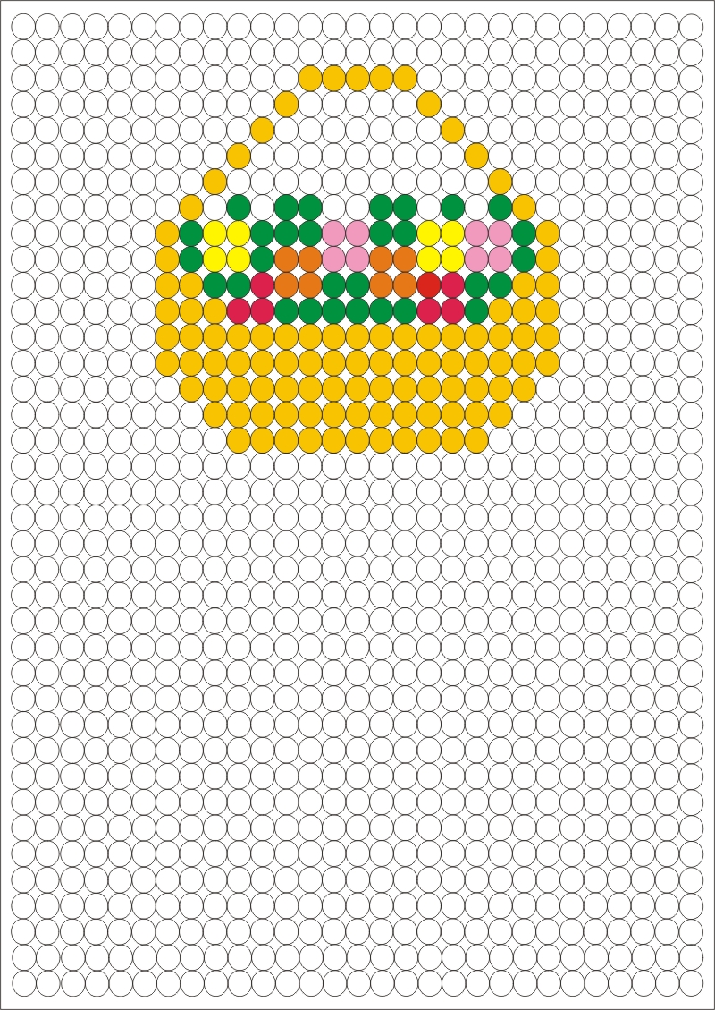 Plabse de colorat. Cos cu flori de colorat. Coloreaza cercuri dupa model! 