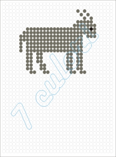 Coloreaza dupa model capra neagra. Capra neagra de colorat. Deseneaza pe cercuri!