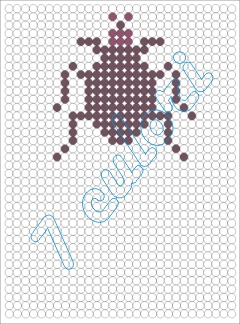 Coloreaza un carabus! Carabus din cercuri!