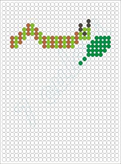 Omida mananca o frunza! Coloreaza o omida!