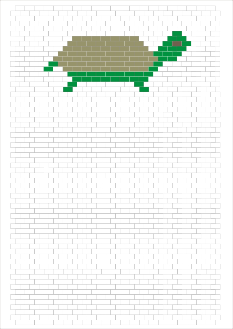 Broască ţestoasă de desenat şi de colorat. Desenează o broască ţestoasă după model!