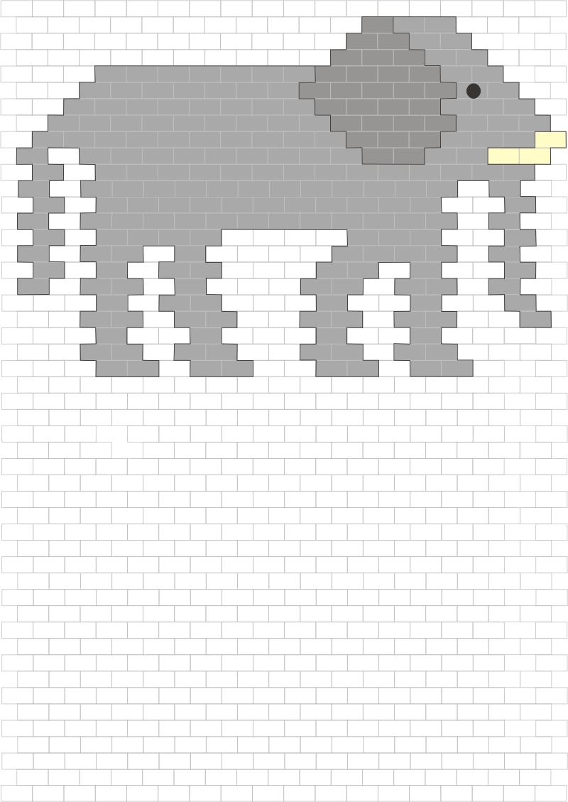 Elefant de colorat şi de desaenat. Desenează un elefant după model!