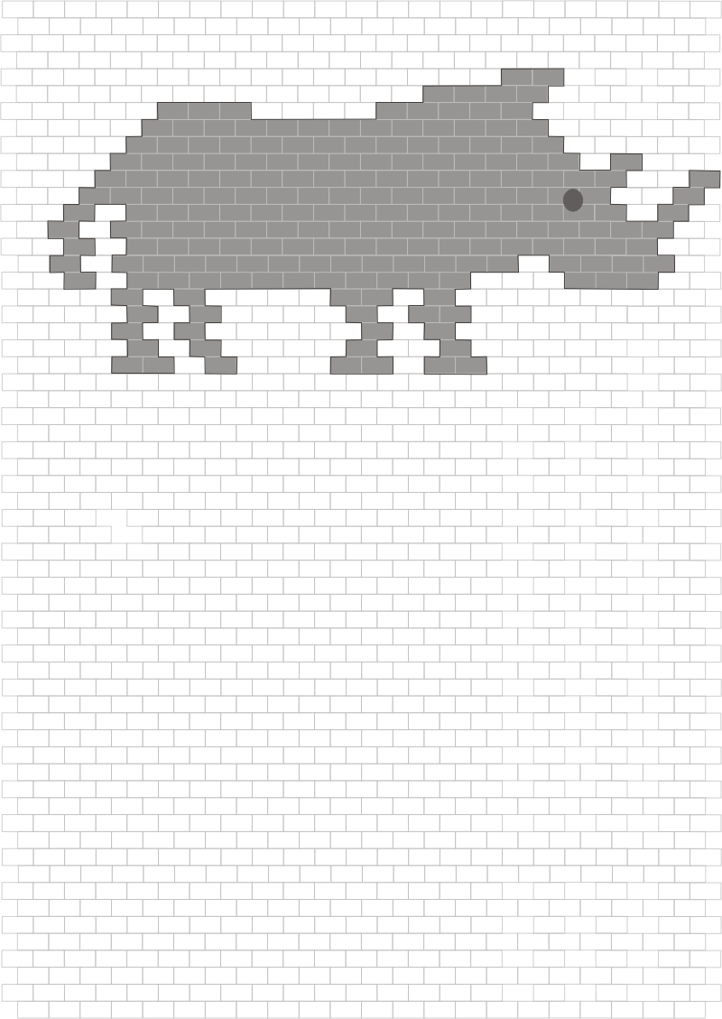 Rinocer de desenat si de colorat după model. Desenează un rincer pe ovale!