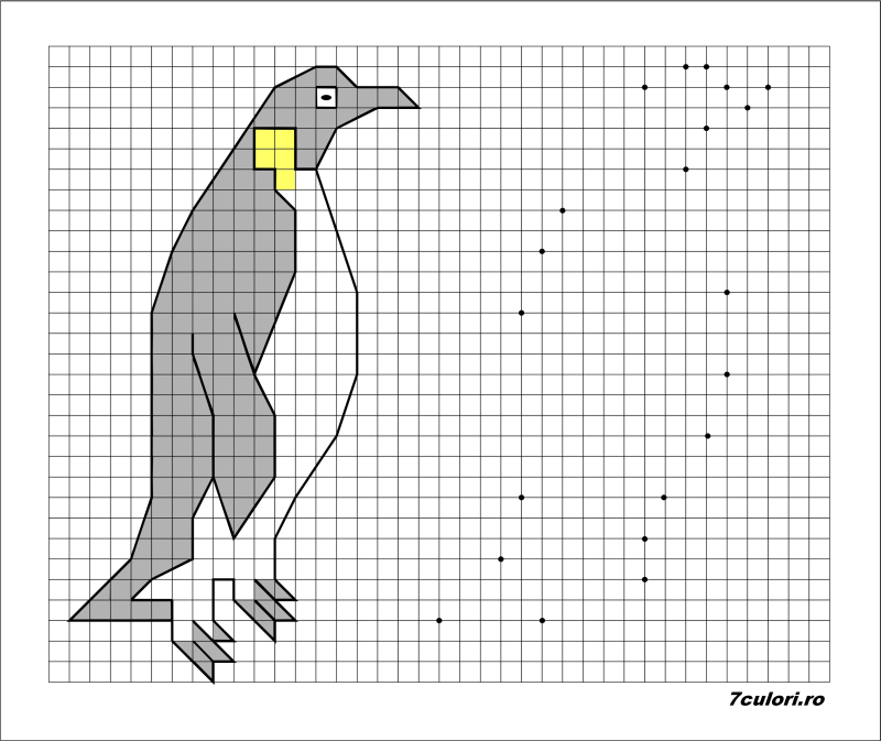 pinguin de desenat