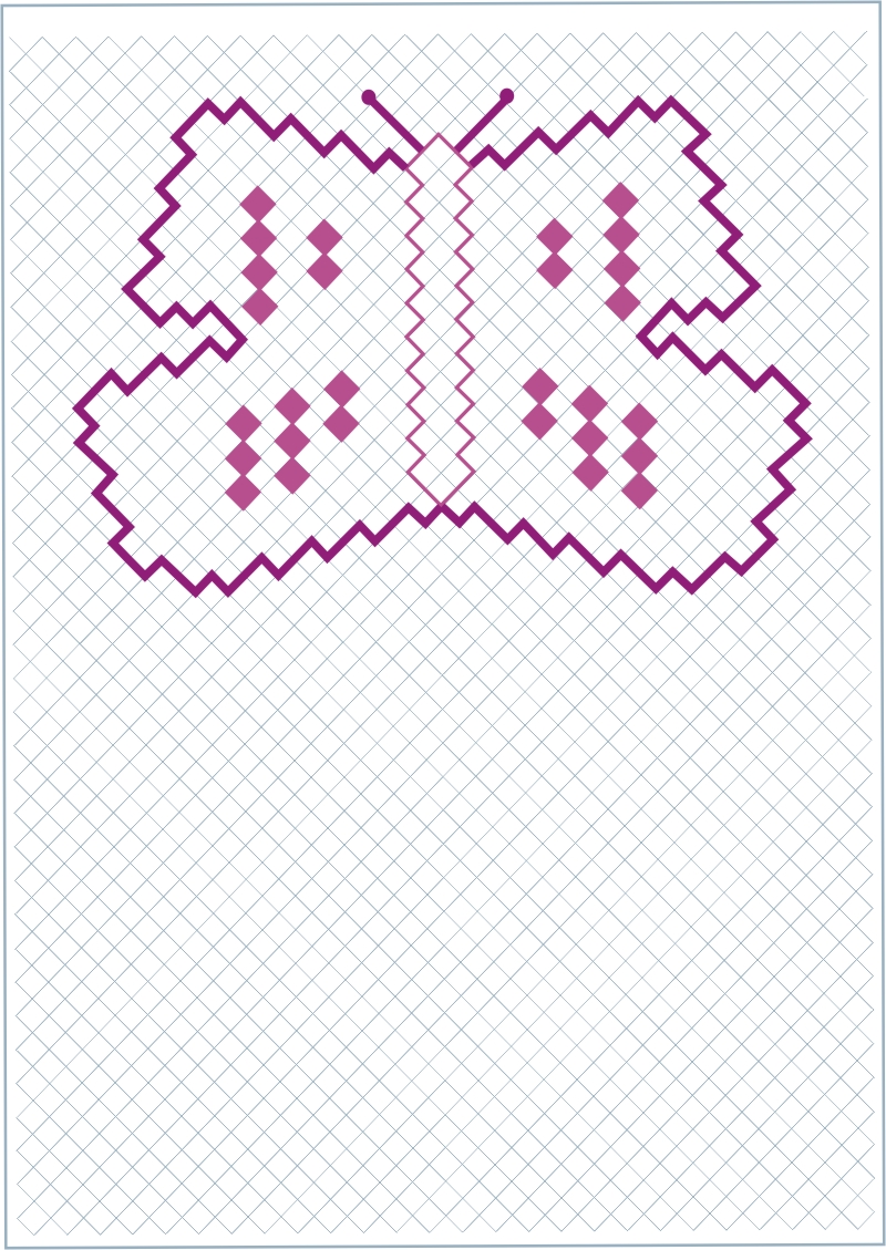 Fluture de conturat. Colorează un fluture.